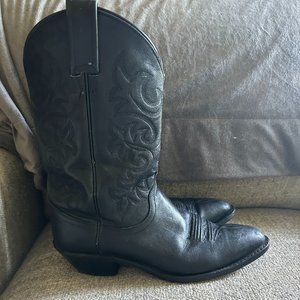 Dan Post Black Women's Western Cowboy Boots, Size 8
